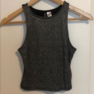 H&M Sparkly Cropped Tank